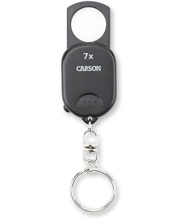 Carson Clip & View Pop-Up Retractable 7X Aspheric Keychain Magnifier (GN-70) - Buy Online on SooperMarket.com