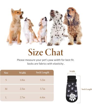 Xinzistar Dog Socks 2 Pairs | Anti-Slip Paw Protectors for Dogs | Adjustable Straps & Grips | Indoor Outdoor Wear | Small Medium Large Dogs - Buy Online on SooperMarket.com