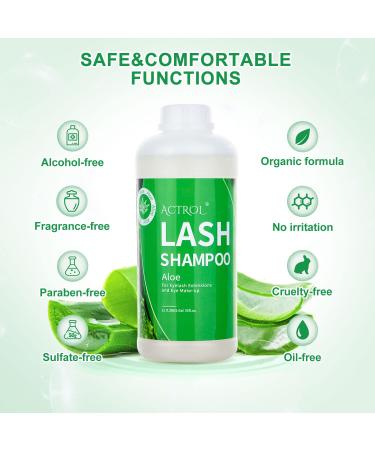 Aloe Eyelash Extension Cleanser 1L - Professional Eyelid Foam Wash - Paraben & Sulfate Free - Salon/Home Care - Buy Online on SooperMarket.com