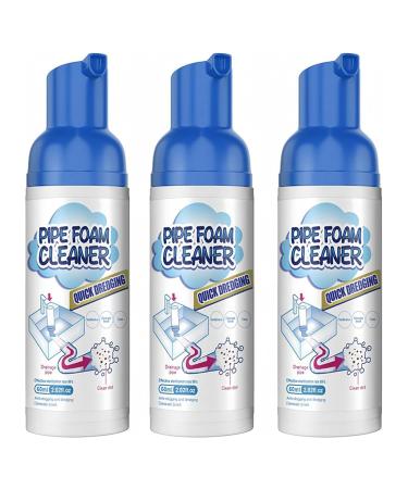 Get Foaming Drain Cleaner Powerful Sink and Drain Cleaner Foam Foam Drain Cleaner Quickly Clean Sewers and Eliminate Odors Foaming Sink Drain Cleaner for Bathroom Kitchen (3pcs)