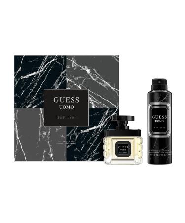 GUESS Uomo Eau de Toilette 2 Piece Gift Set - Cologne Spray 1.7 Fl. Oz. & Deodorizing Body Spray 6.0 Oz.