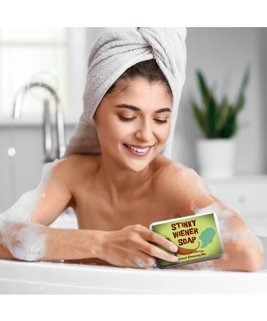 Gears Out Stinky Wiener Soap Bar Gift Set | Coffee Scented Soap for Men | Unique Stocking Stuffers & White Elephant Gifts for Dog Lovers - Buy Online on SooperMarket.com