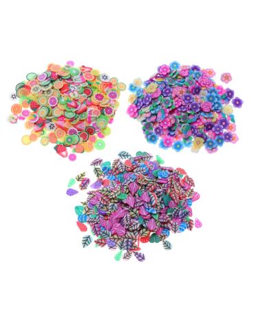Mikinona 3 Packs Nail Art Decoration Nail Art Slices Fruit Slices for Nail Slices Cartoon