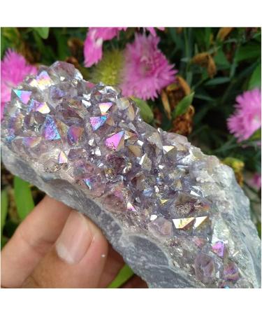 Amethyst Rough Stone 180g Gold Titanium Purple Rainbow Aura Amethyst Bismuth Crystal Cluster - Buy Online on SooperMarket.com