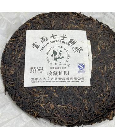 Pu-erh tea 2011 SIX FAMOUS TEA MOUNTAIN Colorful green 357 Raw - Buy Online on SooperMarket.com