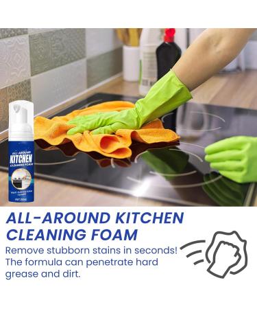 Kitchen Foam Cleaner All-Round Kitchen Cleaning Foam Japanese Multi-Purpose Cleaner Spray Japanese Professional Kitchen Oil Stains Removing Cleaner Bubble Cleaner Foam Spray (2pcs) - Buy Online on SooperMarket.com