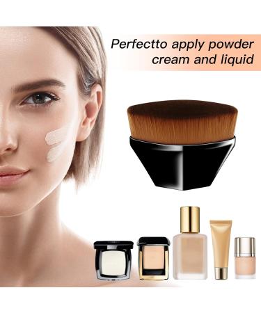 Multifunctional Black Foundation Makeup Brush for Flawless Liquid and Powder Cosmetics - Buy Online on SooperMarket.com