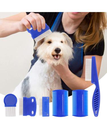 6 PCS Flea Comb for Cats Double Sided Professional Pet Flea Comb Cat Flea Comb with Fine Tooth Float Hair Tear Stain Removal Tool Flea Comb for Dogs for Small Medium & Large Pets - Buy Online on SooperMarket.com