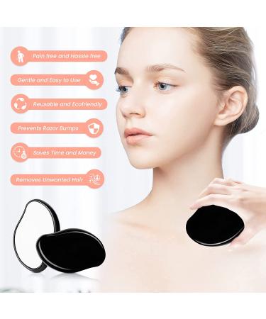 Crystal Hair Eraser - Reusable Painless Hair Removal Tool for Men and Women - Exfoliation Magic for Back, Arms, and Legs - Black - Buy Online on SooperMarket.com