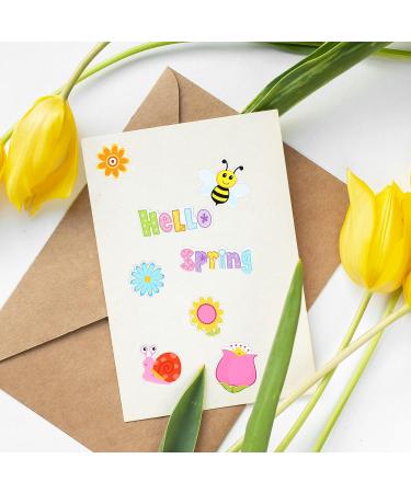 Whaline 360Pcs Spring Foam Stickers - Assorted Designs | Self Adhesive Decorative Decals for Greeting Cards, Scrapbooking, Wall Decor - Hello Spring Collection - Buy Online on SooperMarket.com