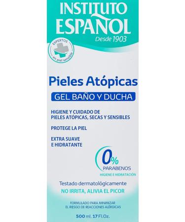 Buy Spanish Institute Atopic Bath & Shower Gel 500ml - Soothing Moisturizer for Sensitive Skin | International Shipping Available - Buy Online on SooperMarket.com