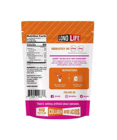 LonoLife Thai Curry Beef Bone Broth Powder - 10g Protein, Paleo & Keto Friendly, Gluten-Free - 8oz Bulk Container, 15 Servings - Packaging May Vary - Buy Online on SooperMarket.com