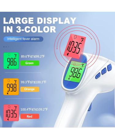 Touchless Forehead and Object Thermometer - Fast & Accurate Dual-Mode 2 in 1 - White - Buy Online on SooperMarket.com
