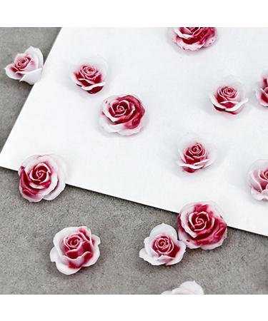 50Pcs 3D Flower Nail Multi Colors Variety Mix Camellia Flower Cute Nail Art For Manicure DIY Craft Jewelry 3d Nail For Acrylic Nails Multi-Color