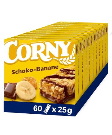 Corny Classic Chocolate Banana cereal bar with chocolate and banana 60x25g