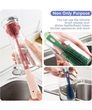 3-in-1 Red Baby Bottle Cleaning Brush Kit - For Bottles, Nipples, and More - Buy Online on SooperMarket.com