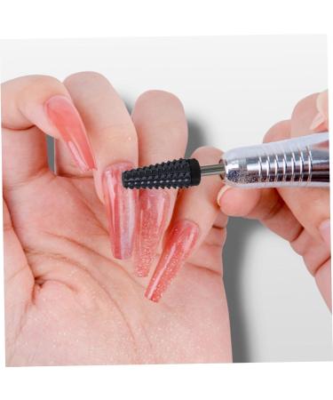 Nail Drill Bits 5 In 1 Nail Drill Bit Nail Polishing Bit for Nail Drill Cone Shape Manicure Drill Bit Cuticle Drill Bits for Nails Gel Polish Nail Art Tool 2.35mm - Buy Online on SooperMarket.com