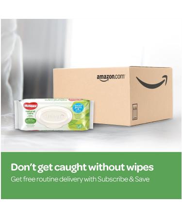 HUGGIES Natural Care Sensitive Baby Wipes, Unscented, Water-Based - 6 Flip-top Packs, 56 Count per Pack (Pack of 6) - Buy Online on SooperMarket.com