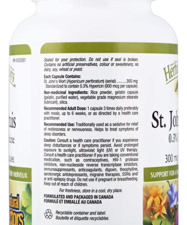 Natural Factors St. John's Wort Extract (300mg) 90 caps - Buy Online on SooperMarket.com