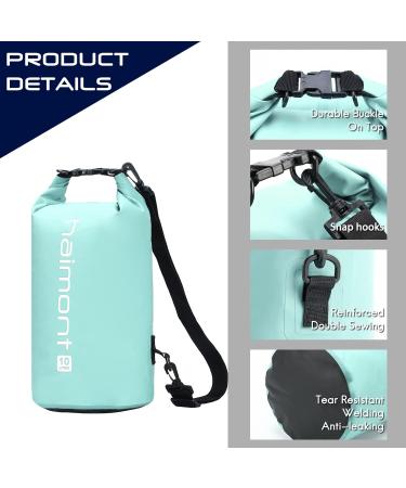 Haimont 10L Waterproof Dry Bag Backpack for Kayaking, Rafting, Boating & Fishing - Aqua Green with IPX8 Waterproof Phone Case - Buy Online on SooperMarket.com