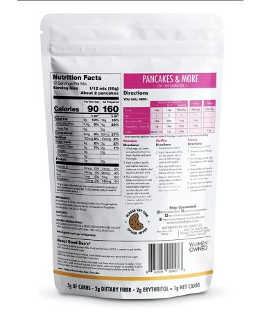 Good Dee's Low Carb Pancake Baking Mix - 7.8 oz | Keto-Friendly & Gluten-Free - Buy Online on SooperMarket.com