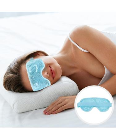 SOIMISS Sky-Blue Sleep Eye Mask | Hot Cold Compress Pack for Puffy Eyes, Headaches, Migraines | Women Men | Sinus & Tension Relief - Buy Online on SooperMarket.com