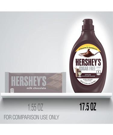 Hershey's Sugar Free Chocolate Syrup 17.5 oz Bottles (12 Count) - Fat Free, Gluten Free - 1.09 lb Pack - Buy Online on SooperMarket.com