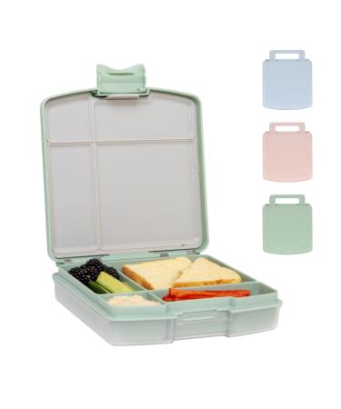Ubbi Bento Lunch Box for Kids with 4 Compartments BPA-Free Leakproof Dishwasher Safe Food-Safe Material Lunch Container Sage Green Sage Bento Box