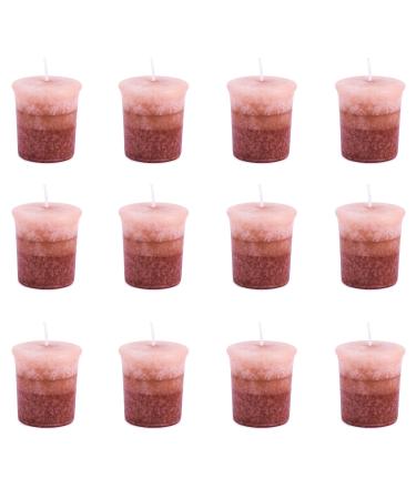 Pajoma fragrance votive candle 12 pieces of 55 g champagne |Marble votive candle burning time approx. 17 hours - height 5 cm 4 cm |Premium quality champagne 12