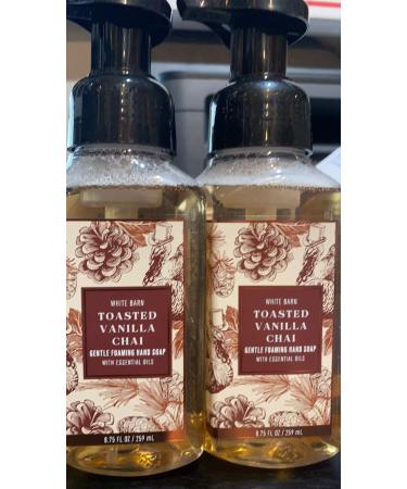 Bath & Body Works Toasted Vanilla Chai Gentle Foaming Hand Soap (2 Pack)