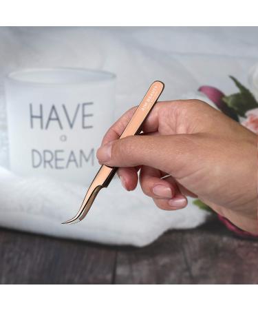 Beauty Tweezers Diamond Edition Set | Rose Gold Eyelash & Nail Design Accessories | International Shipping - Buy Online on SooperMarket.com