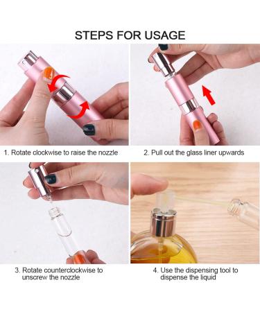 SONGQEE 8ml Travel Perfume Atomiser Refillable Mini Refillable Perfume Bottle Aftershave Spray Bottle Upgraded Perfume Atomizer Perfume Pod and Refill Pump for Outdoor Traveling (Black) - Buy Online on SooperMarket.com