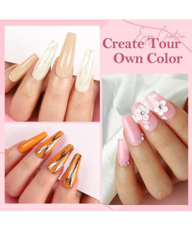 COSCELIA Acrylic Powder for Nails - Nude 120g | 3D Nail Extensions No Lamp Needed - Premium Quality Acrylic Nail Supplies - Buy Online on SooperMarket.com
