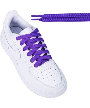 Dark Purple Flat Shoe Laces for Sneakers - 54 inch - 20 Colors Available | 1 Pair - Buy Online on SooperMarket.com