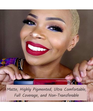 Mynena Red Matte Lipstick - Long-Lasting, Waterproof & Gluten-Free | Elle - Buy Online on SooperMarket.com