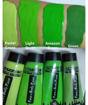Go Ho Light Green Cream Face Paint 2.37oz - Water Based for Hulk, Witch, Gamora - Halloween Cosplay & Festivals - Buy Online on SooperMarket.com