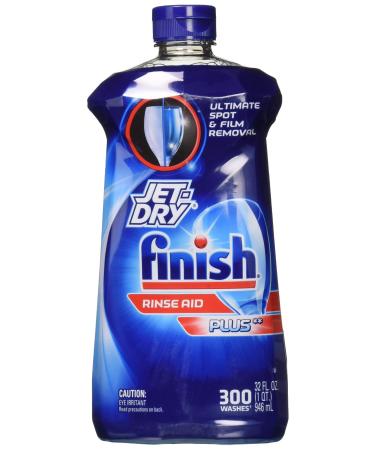 Finish Jet-Dry Plus Dishwasher Rinse Aid 32 Fl Oz