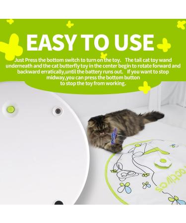 All For Paws 2 in 1 Automatic Cat Toys - Hide & Seek Flutter Bug Spinner for Indoor Cats - Buy Online on SooperMarket.com
