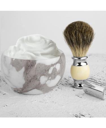 Linkidea Marmor-Razi Bowl - Premium Shaving Soap Mug for Men | Wide Opening Barber Foam Cup for Beard & Wet Razor Shaving - Buy Online on SooperMarket.com