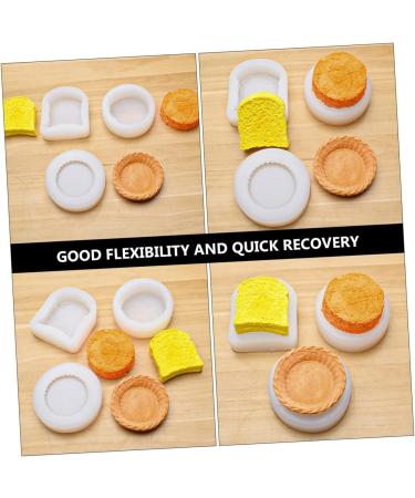 MAGICLULU 6 Pcs Cake Mold Silicone Baking Cup Cookie Cake Pan Cookie Silicone Cake Pan Ice Ball Mold Chocolate Making Mold Soap Candle Mold Mini Muffins Aroma White Bread Silica Gel Cake Pie Whitex3pcs 9X8X2.6CMx3pcs - Buy Online on SooperMarket.com