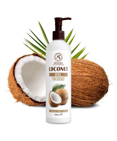 Pure Coconut Hair Oil 480ml - Cocos Nucifera - Intensive Care for Healthy Hair - Natural & Organic - Buy Online on SooperMarket.com