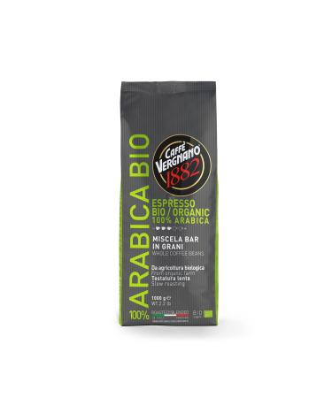 Caff Vergnano 1882 Coffee Beans 100% Arabica Organic - 1 pack contains 1 kg 1 kg (1 pack) Arabica Organic