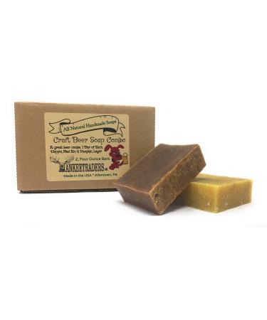 Craft Beer Soap Combo Hoppin Mad Ale & Pumpkin Lager. All Natural Vegan Handmade / 2 4 Oz. Bars