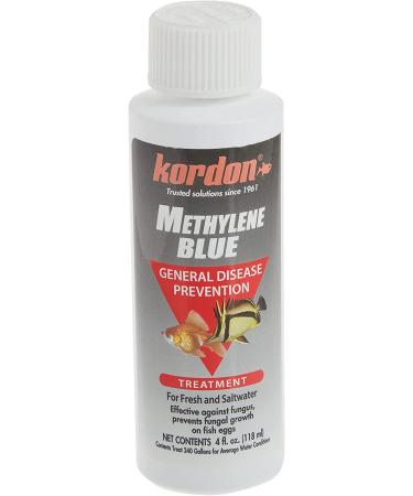 Kordon #37344 Methylene Blue 4-Ounce - Aquarium General Disease Prevention Treatment - Buy Online on SooperMarket.com