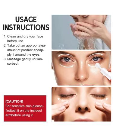 Advanced Retinol Eye Cream with Hyaluronic Acid & Collagen - Reduces Dark Circles Puffiness & Bags | International Shipping - Buy Online on SooperMarket.com