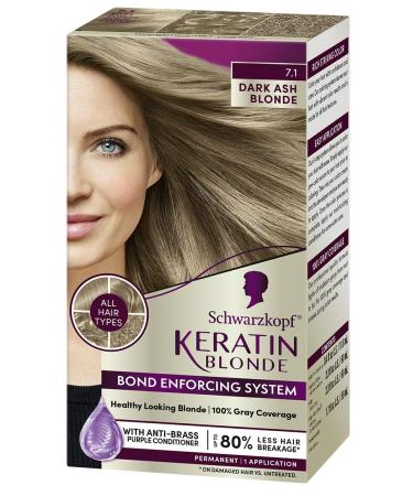 Schwarzkopf Keratin Color Permanent - 7.1 Dark Ash Blonde