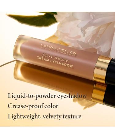 Laura Geller Just Swipe Liquid Eyeshadow in Cocoa - Cream-to-Powder Formula for Long-Lasting, Crease-Proof Velvety Color - Buy Online on SooperMarket.com