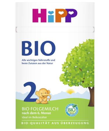 HiPP Organic Milk Formula 2 Pack of 4 (4 x 600g) Organic Milk Formula 2 New