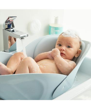 Soft Sink Baby Bath by Frida Baby Easy to Clean Baby Bathtub + Bath Cushion That Supports Baby's Head