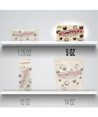 Hershey Whoppers Original Malted Milk Balls 141g Box - Authentic American Treat - Buy Online on SooperMarket.com